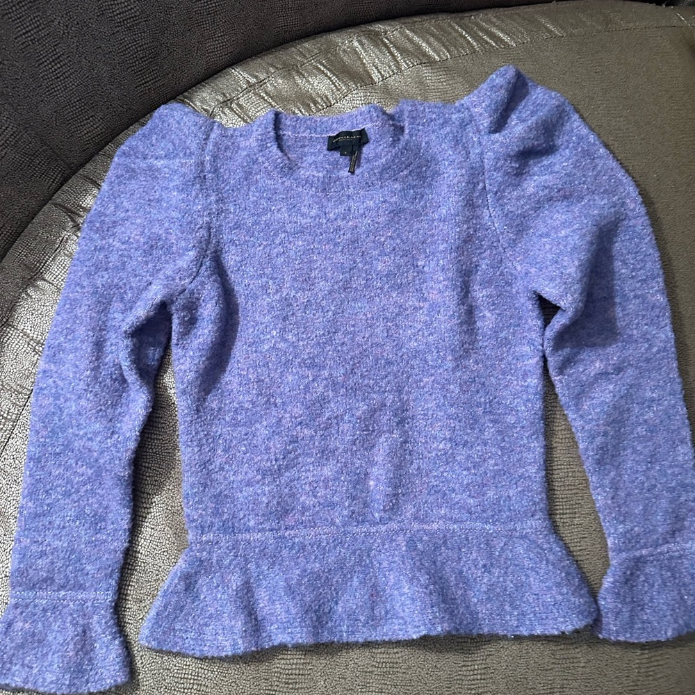 Donna Karan City Mist Puff Sleeve Sweater